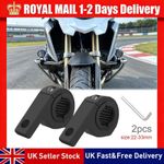 2x Motorcycle CNC Headlight Spot Lights Bracket Mount Fog Tube Clamp Holder Part