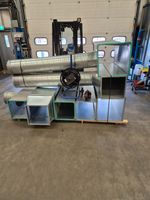 extraction ducting steel galvanised 500mm square 400mm square 300mm round
