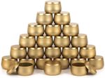 24 Piece Candle Tin 4 oz  Golden Color Candle Containers Candle Jars for Candles