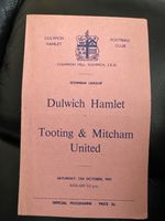 Dulwich Hamlet v Tooting & Mitcham United 1957/58 Isthmian League