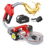 Fuel Transfer Pump , 45L/MIN Electric Pump Kit with 21V 4.0Ah Battery & Charger