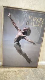 Rare Poster THE KIROV BALLET Artistic Director Oleg Vinogradov framed 76 x 51cm