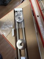 15mm Brushed Nickel Pipe (300mm) And Pipe Collars To Match