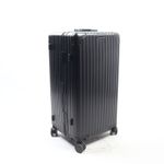 30" Premium Full Aluminium Suitcase Trunk Style Check In Spinner Case - Black