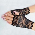 Women’s Lace Fingerless Gloves for Party & Performance