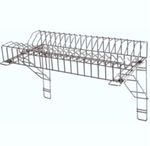 Stainless Steel Plate Rack & 2 Wall Brackets 60cm / 24" for Catering Kitchens 