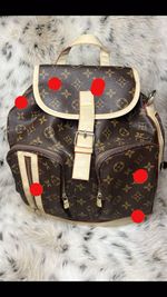 Louis Vuitton Bosphore Backpack Brown Canvas