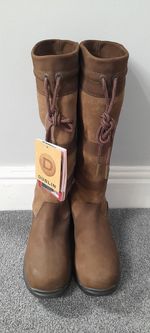 Dublin  River Boots-Country-Shooting- Horse Yard Waterproof Size 6- X wide calf