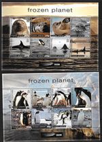 BRITISH ANTARCTIC TERRITORY  2011 BBC FROZEN PLANET  SET OF 2  MINISHEETS   MNH
