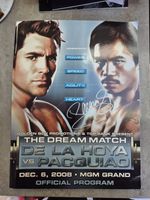 De La Hoya Vs Pacquiao Official Program Signed by Manny Pacquiao Boxing