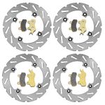 Front Rear Brake Rotors Pads For Can-Am Maverick Trail 800 Sport 1000R 2018-2021