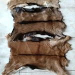1 Piece Real Goat Pelt Fur Skin Rugs Soft Leather Craft Decor (30-50)*(40-60)cm