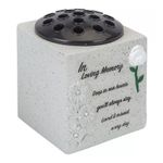 Memorial Grave Flower Pot Vase In Loving Memory Graveside Tribute Remembrance