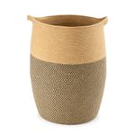 105L Spacious Laundry Basket High Wicker Laundry Hamper Handwoven Basket 65 cm