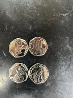 beatrix potter 50p full set 2017 … UNCIRCULATED …. 4 COINS