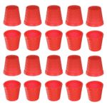 100pcs Sewing Thimble Plastic Sewing Thimble Finger Protector, Red