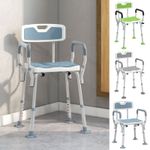 EVA Padded Shower Chair for the Elderly and Disabled Adjustable Shower Stool