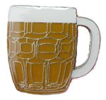 Pint Glass Beer Pin Badge Breweriana Jug Hen Stag Night Brooch