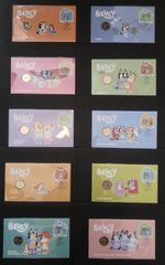 2024 Bluey 10 PNC Set Collection with $1 Privy Mark Coin Set-Very Rare-very Rare