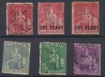 Trinidad Stamps 1862-1879 SG73;75,76,77a,101 Used + mint CV £109.5