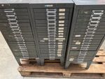 Vintage Industrial Steel 20 Drawer Storage Cabinet Multi Parts Filing Unit