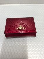 Vivienne Westwood Gamaguchi Trifold Wallet Color Red orb Enamel