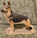 Vintage Sheratt & Simpson German Shepherd Dog Ornament