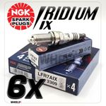 NGK IRIDIUM IX SPARK PLUGS UPGRADE - LFR7AIX - SET OF 6