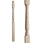 Colonial Turned Stair Post 82mm Newel Post Pine 1330mm Pine