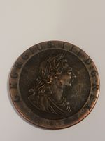 1797 King George III Cartwheel One Penny Coin - Great Britain