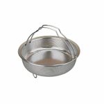 Mesh Steamer Insert Rust-Resistant Round Perforated Steaming Basket Versatile