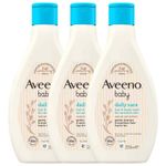 Aveeno Baby Hair &Body Wash for Sensitive Skin Daily Care Newborn Pack 3 x 400ml