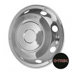 2 x 17.5" Iveco Front wheel trims hub caps covers stainless steel