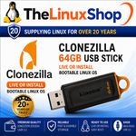 CloneZilla Live on 64GB USB -  Bootable Linux LATEST VERSION
