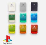 [GRADE A] 1 X Official Sony PlayStation PS1 Memory Card x 1 Grey Blue Red etc.