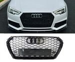 Honeycomb Grill for Audi A4 / S4 B9 2016-2019 Prefacelift Grille Gloss Black OEM