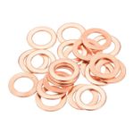 Copper Sump Plug Washer Set M10 M12 M14 M16 DIN 7603A Oil Drain Seal UK