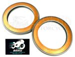 Yamaha RD350LC BAIKU Exhaust Gaskets x2 Copper & Steel - All Years -- B3-25