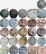 India Lot Of 13 Ancient, Medieval, And Hostorical Coins
