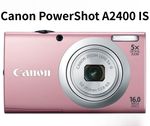 Canon PowerShot A2400 IS 16MP Digital Camera 5x Zoom Pink 28mm Wide English 