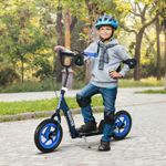 Kids Scooter with Adjustable Handlebar, Big Wheel Kick Scooter for 6-12, Blue