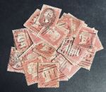 Sg40 1d Penny Red Stars x25 Good Used (Lot 2473)