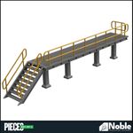 Maintenance Platform Engine House TT gauge 1:120 | Model Railway Scenery