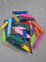 Paracord Keyring Fob Zip Pull Many Colours UK SELLER