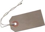 Brown Strung Tie On Tags Labels Retail Luggage With String Hardware Tags Price