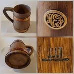 VERY rare vintage Dunhill of London wooden/copper/gold? 6" beer ale mug tankard