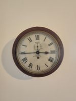 Victorian School Type Wall Clock Cooper & Worcester Late 1800s Working 23cm