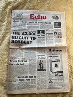 £2000 Biscuit Tin Robbery Sunderland Echo March 11 1976 Original Newspaper