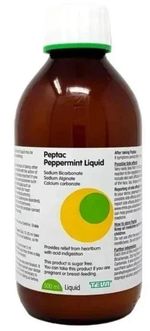 Peptac Antacid Liquid 500ml Peppermint Flavour for Heartburn Indigestion Relief