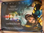 PROJECT HAIL MARY Original UK Quad Cinema Poster Ryan Gosling 30” x 40”